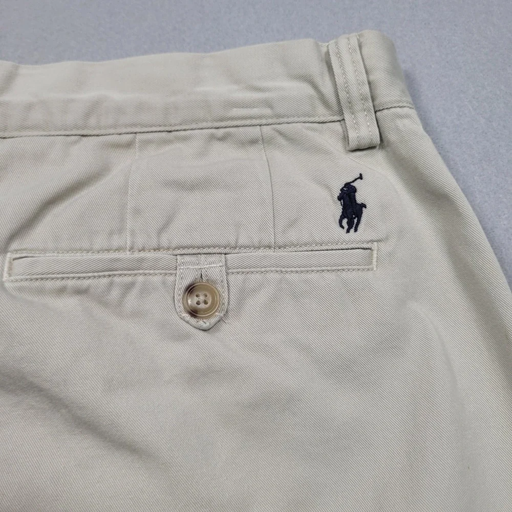 Polo Ralph Lauren Mens 34x32 Tan Classic‎ Fit Chino Pants Khaki Cotton